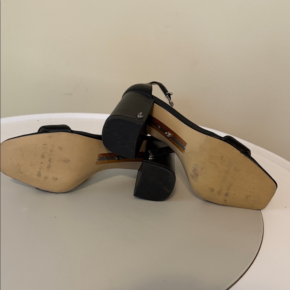 Sam Edelman Daniella Ankle Strap Sandal Black US 7M EUR 37 - Picture 5 of 5
